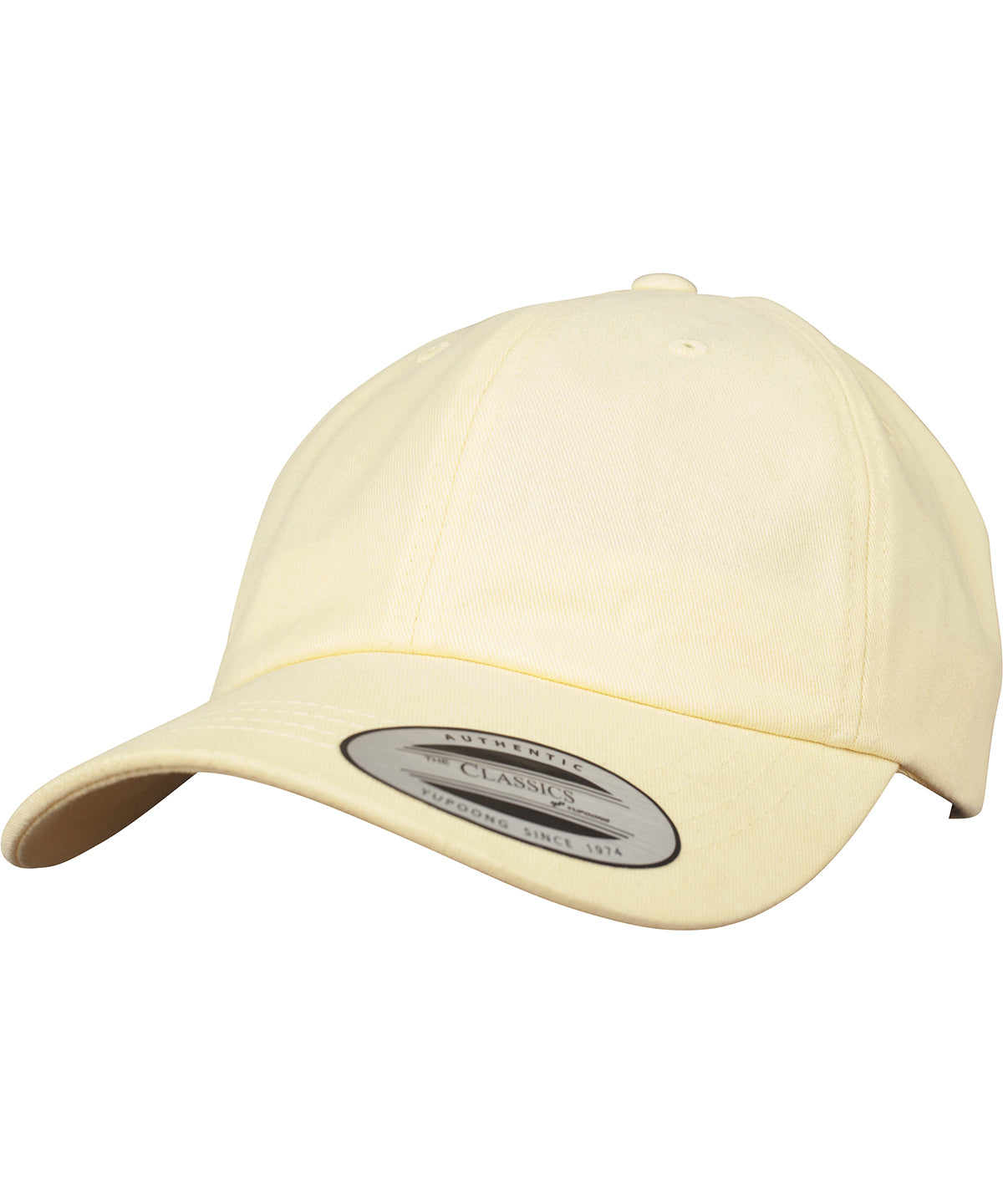 Peached Cotton Twill Low-Profile Cap - Yellow