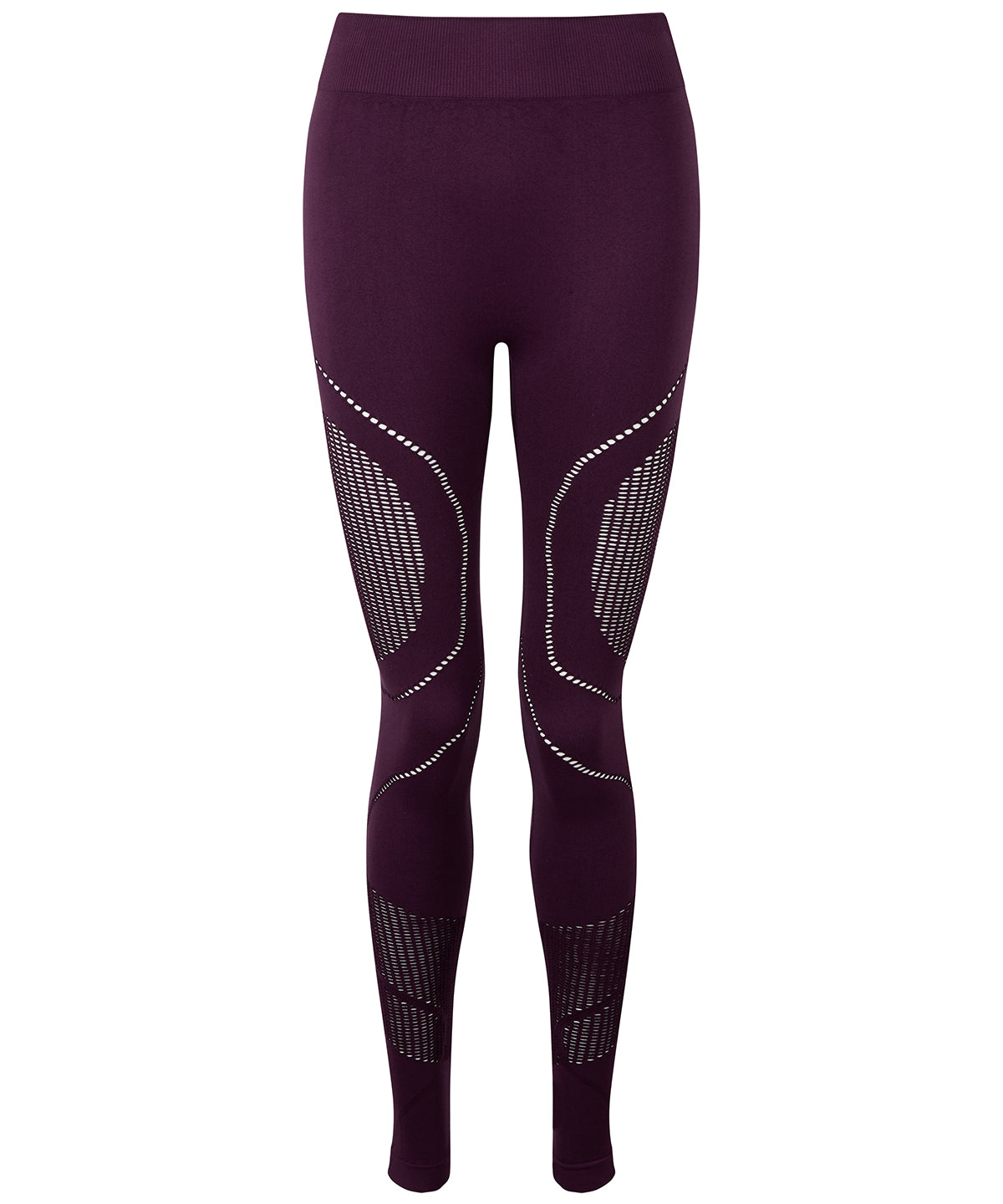 Womens Seamless Sports Leggings - Mulberry