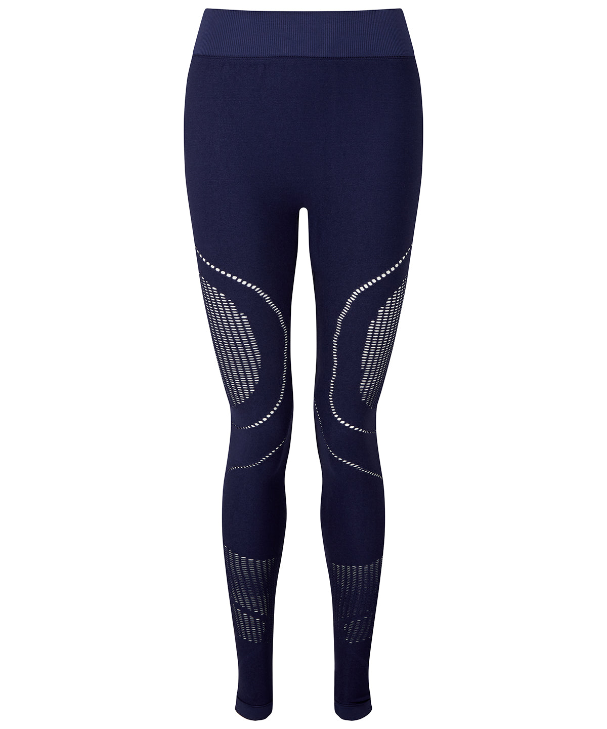 Womens Seamless Sports Leggings - Navy