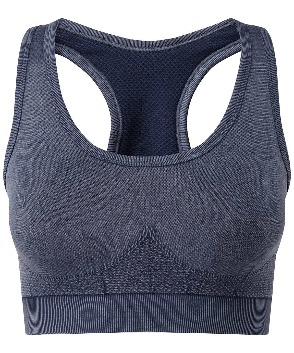 Seamless Denim Look Multi-Sport Bra - Indigo Denim