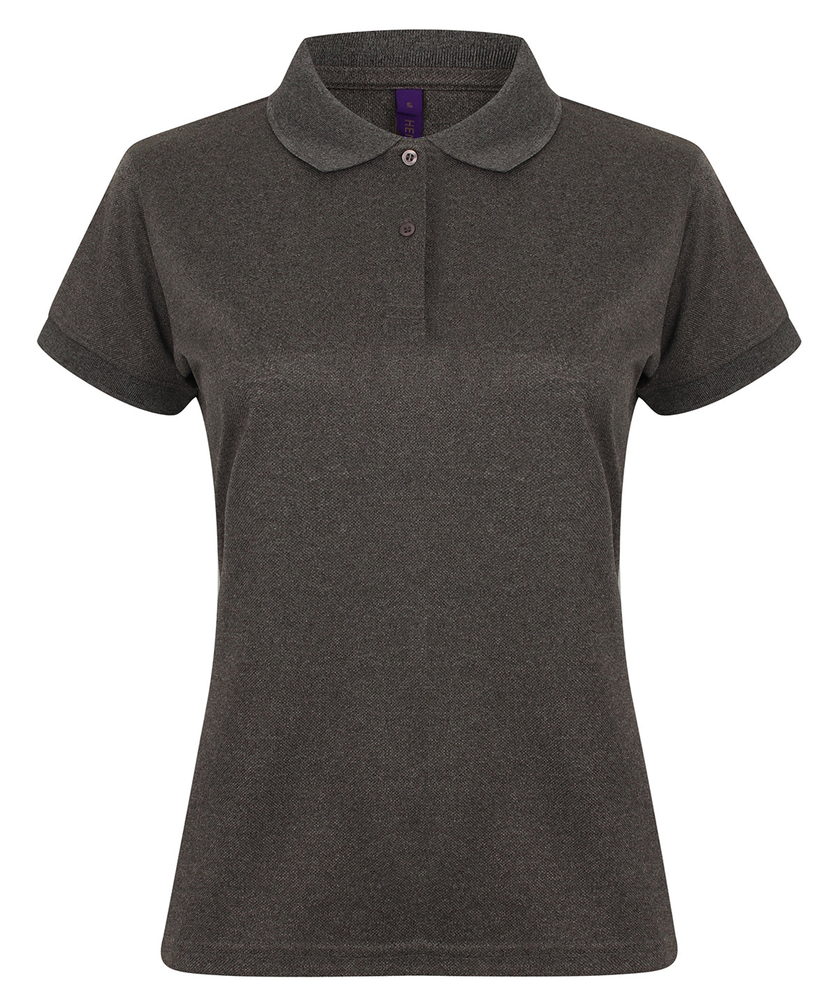 Women's moisture wicking Performance Polo - Heather Charcoal