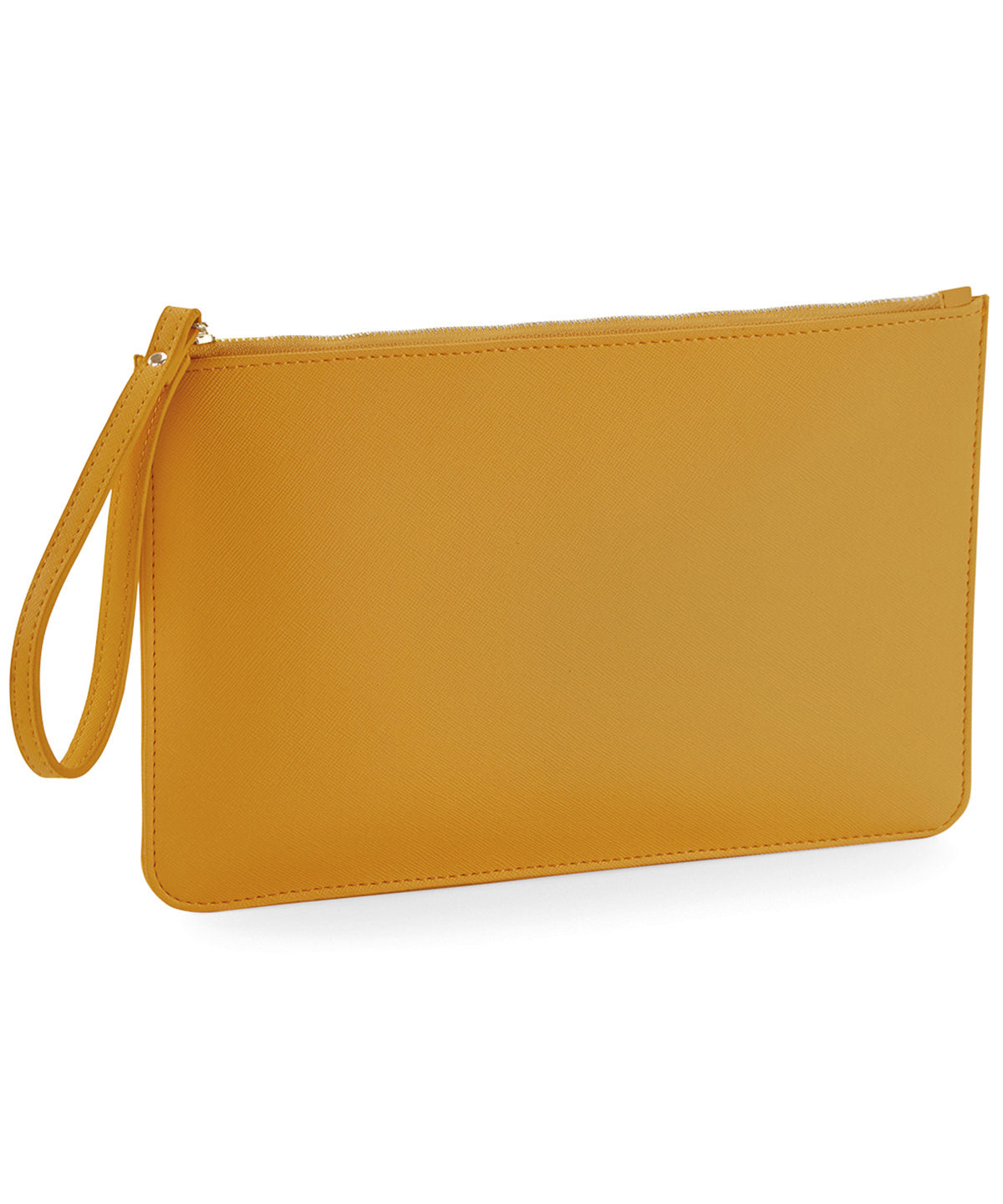 Saffiano Boutique Accessory Pouch Wristlet - Mustard