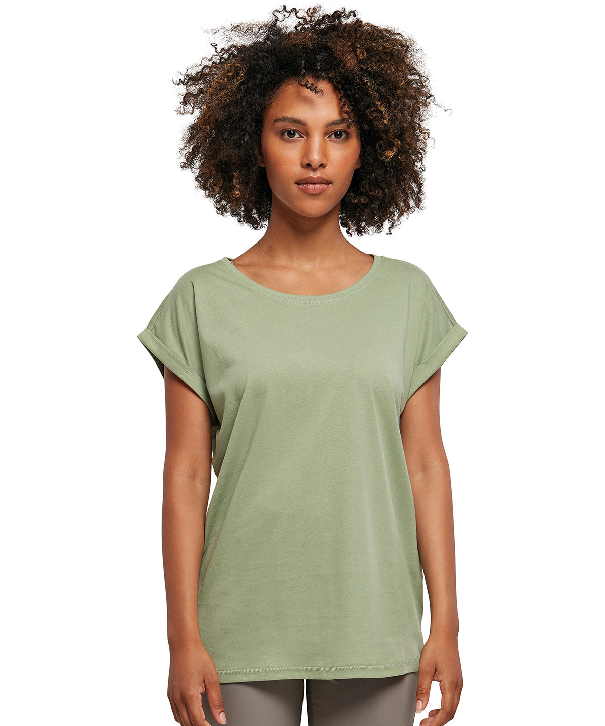 Women's extended shoulder tee