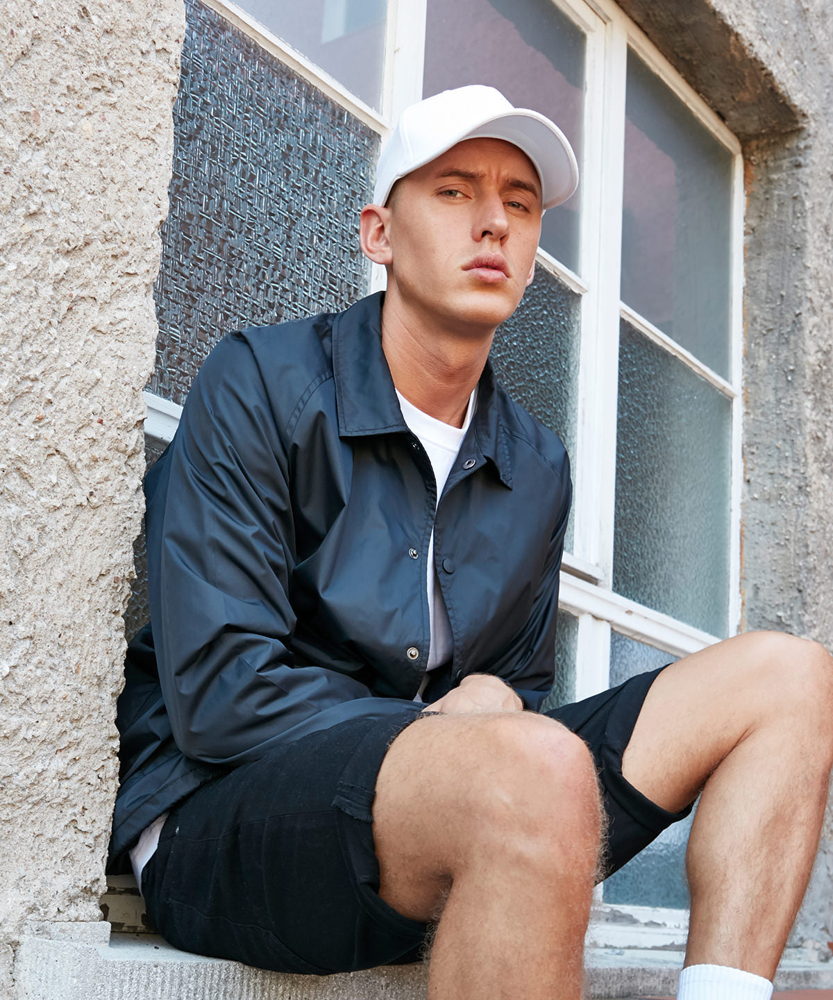 Stylish Athletic Jacket - White