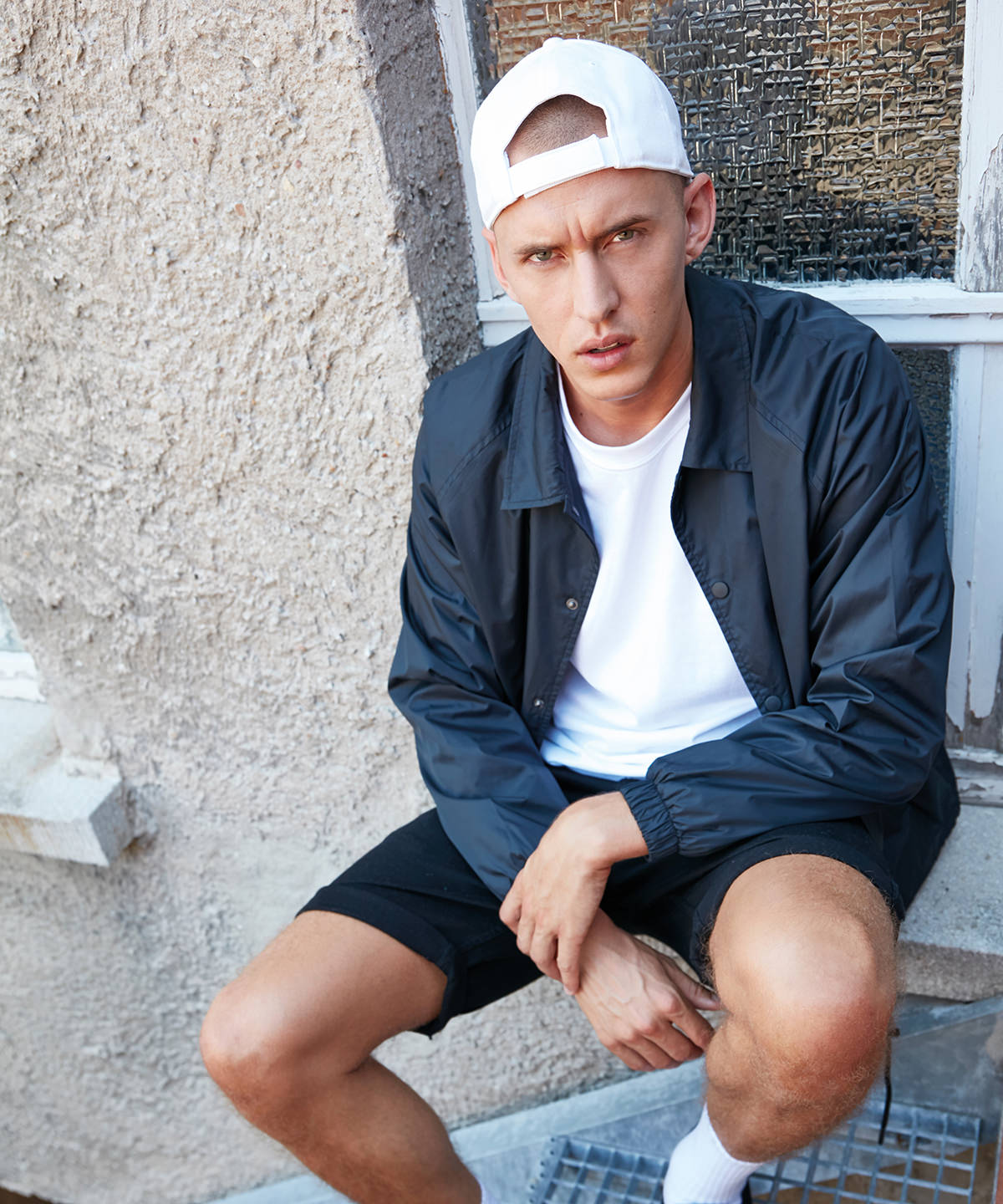 Stylish Athletic Jacket - White