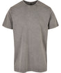 Regular Fit Acid Wash Tee  - Asphalt