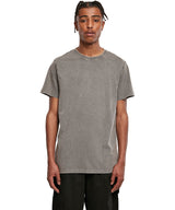 Regular Fit Acid Wash Tee  - Baltic Blue