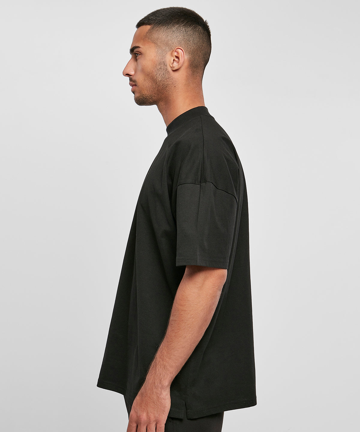 Oversized mock neck tee