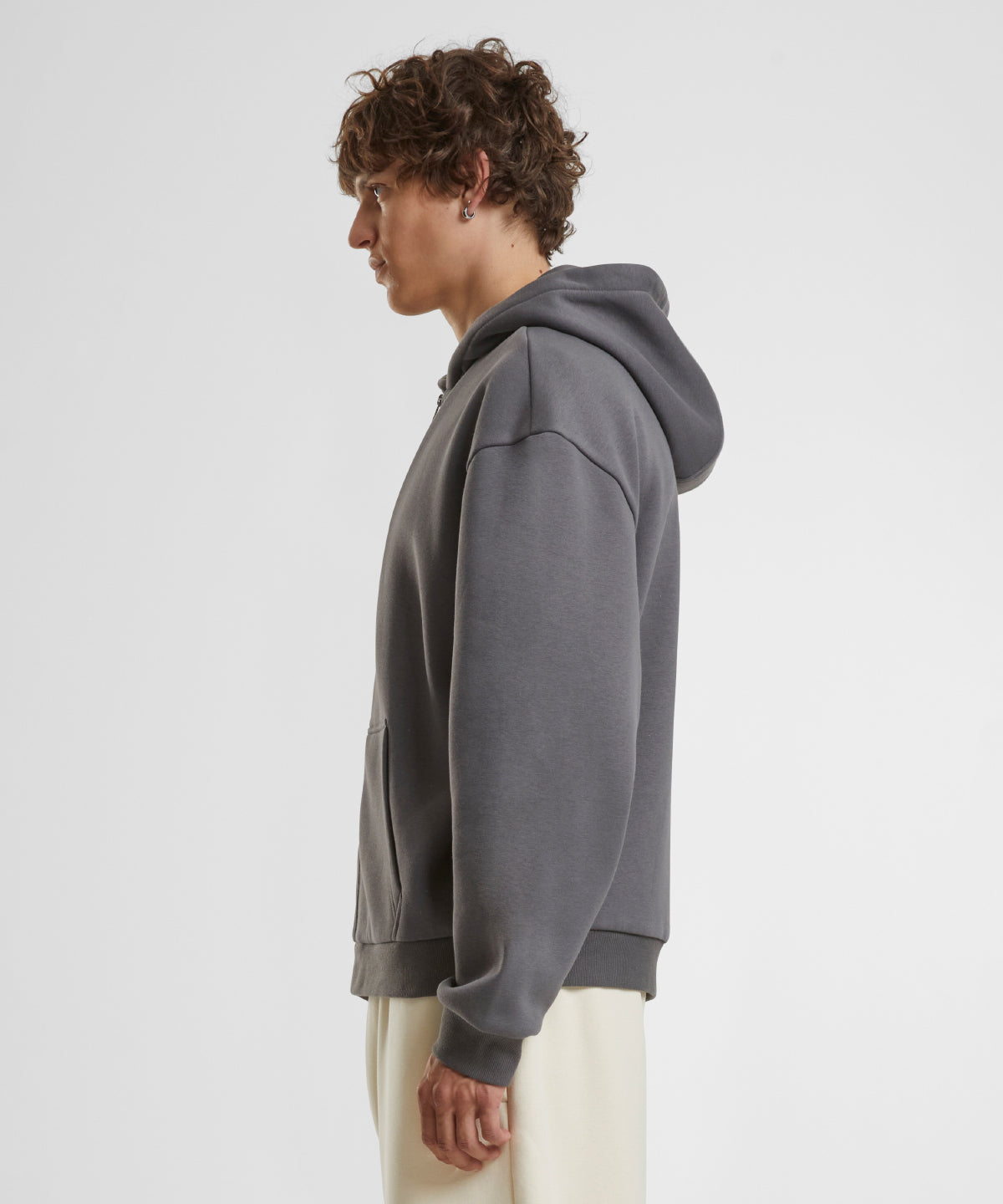 Fluffy zip hoodie