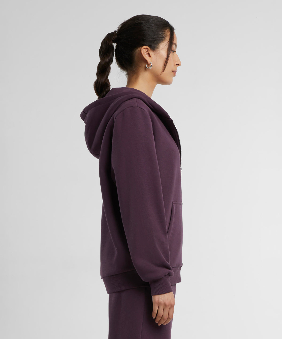 Women’s fluffy zip hoodie