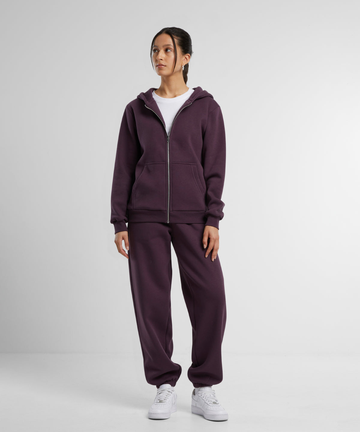 Women’s fluffy zip hoodie