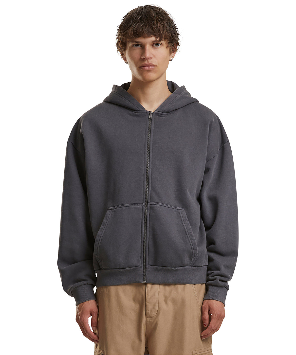 Vintage heavy zip hoodie
