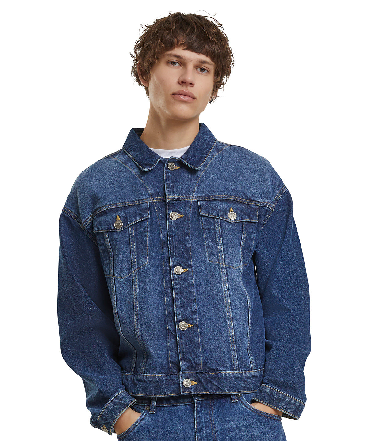 Heavy ounce boxy denim jacket