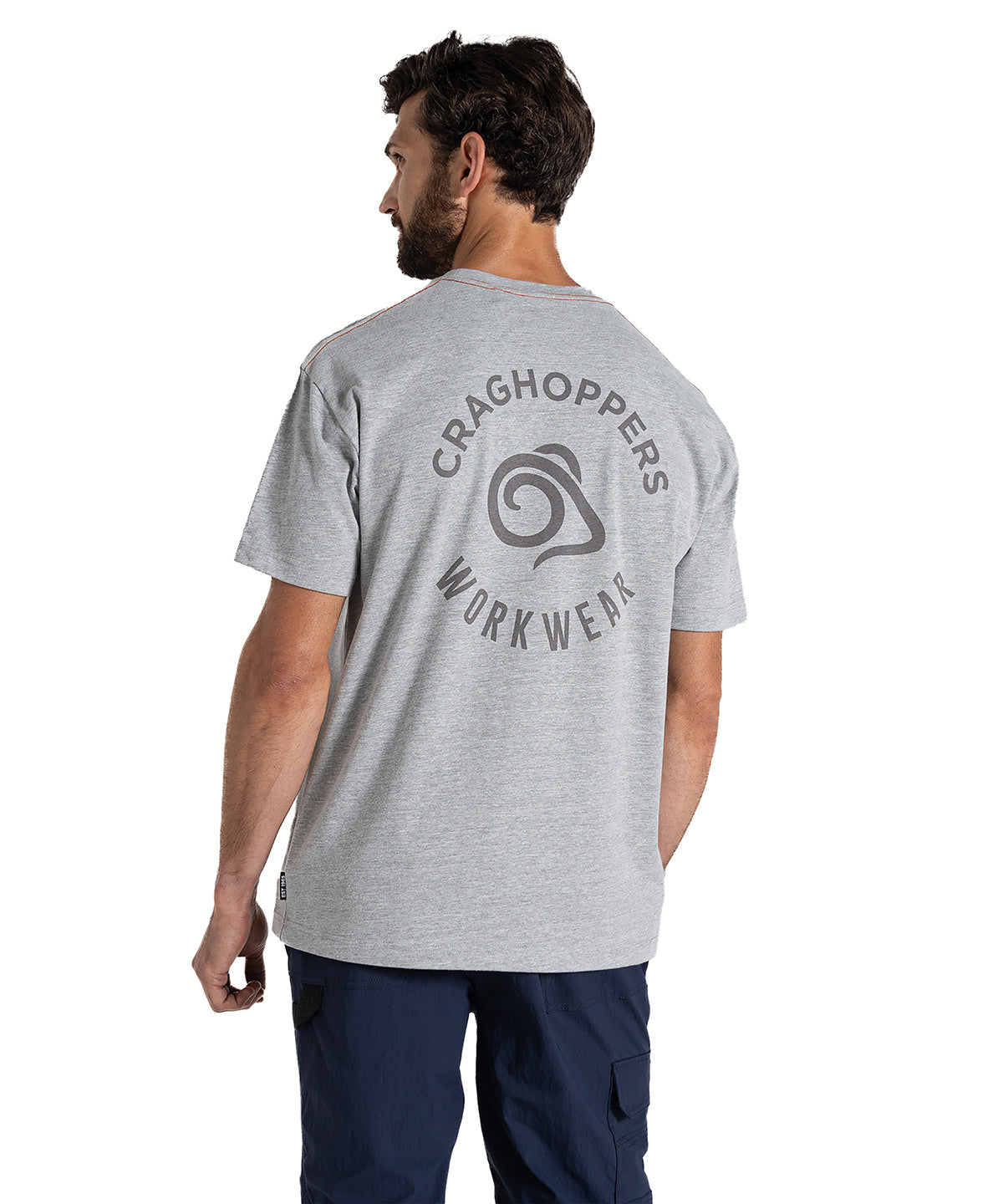 Wakefield pocket workwear t-shirt - Soft Grey Marle