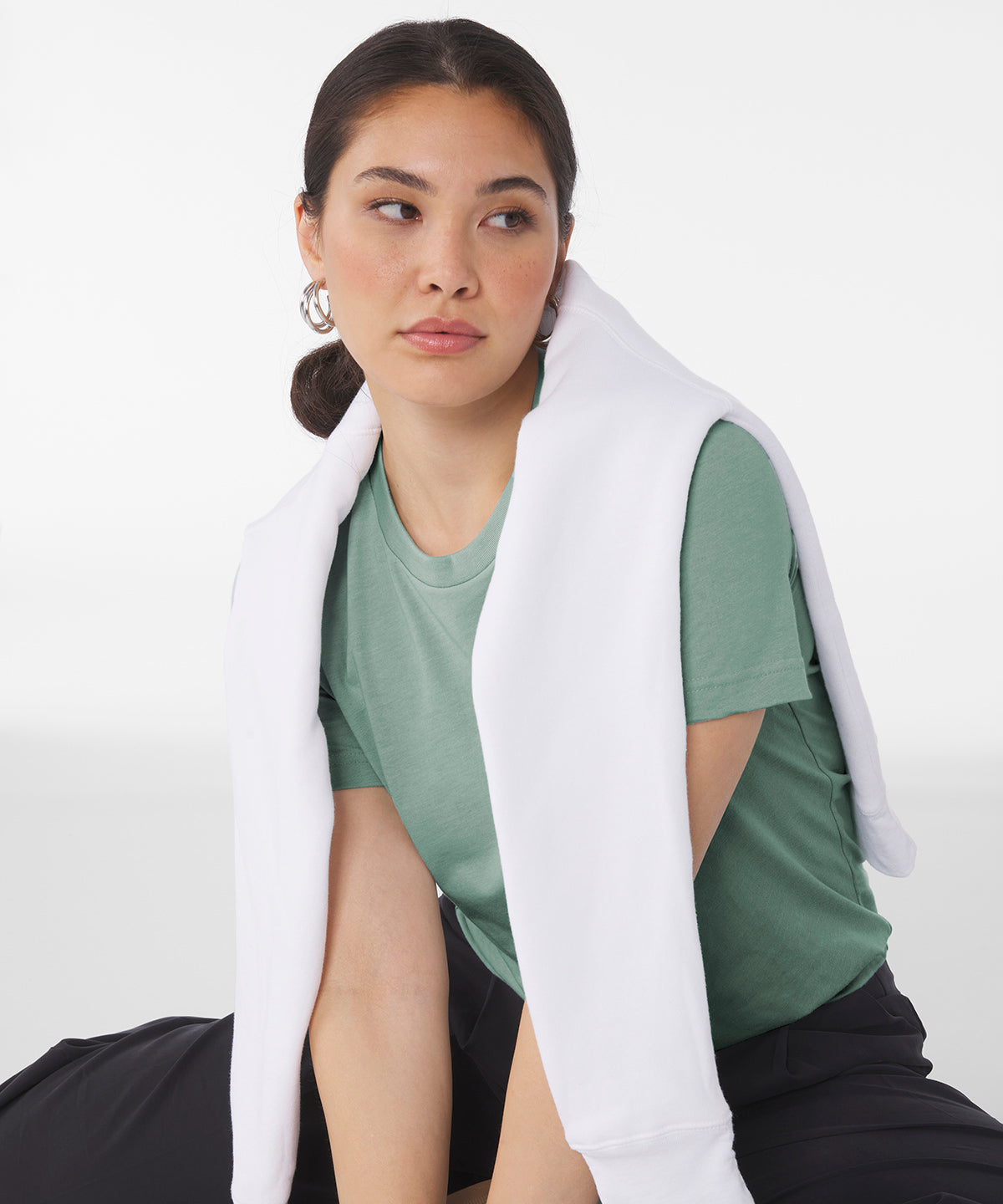 Unisex heather CVC short sleeve t-shirt