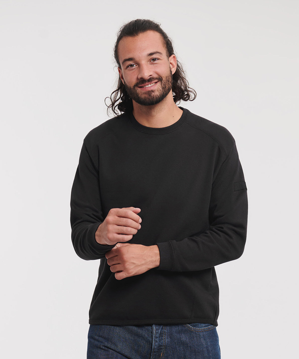 Heavy-Duty Workwear Crew Neck Sweatshirt - Orange