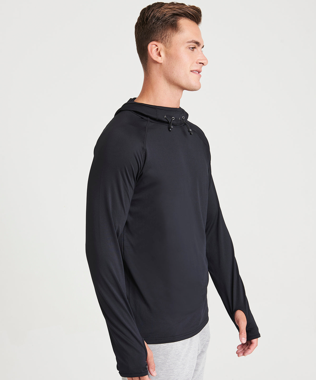 Cool Cowl Neck Pullover Top - Navy Melange