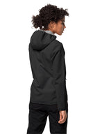 Women’s hooded softshell jacket (OL) - Black