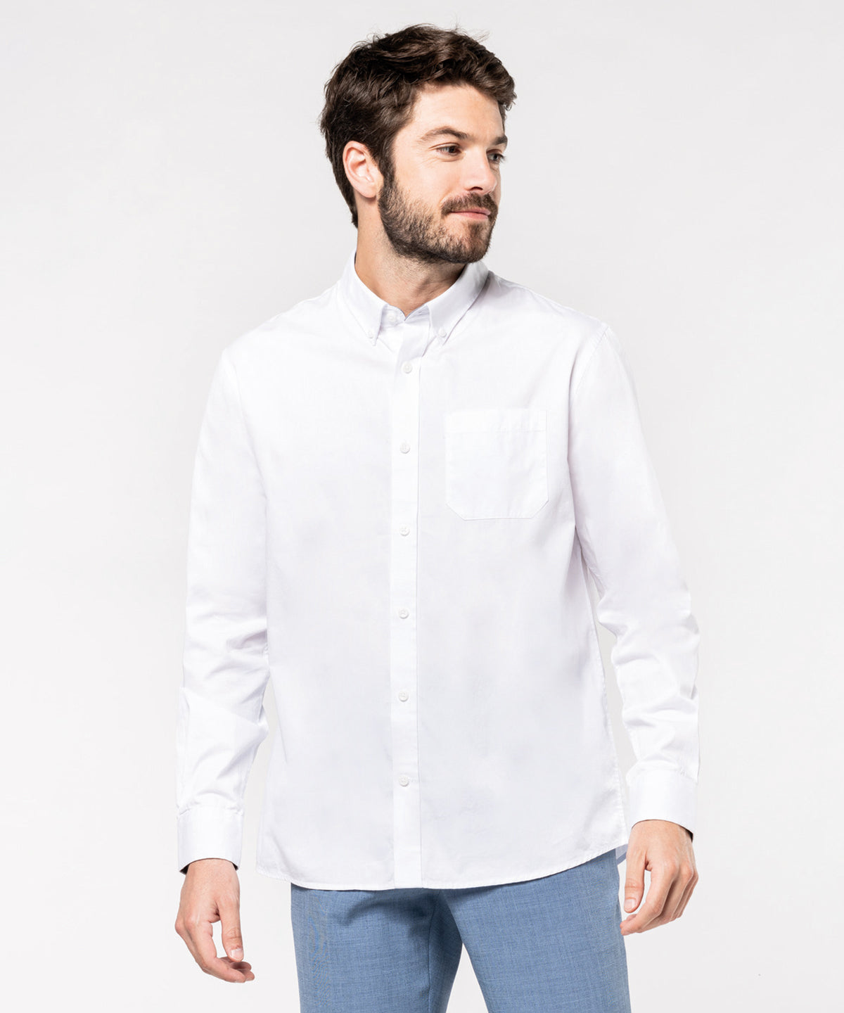 Men's Nevada Cotton Long Sleeve Shirt - Dark Grey