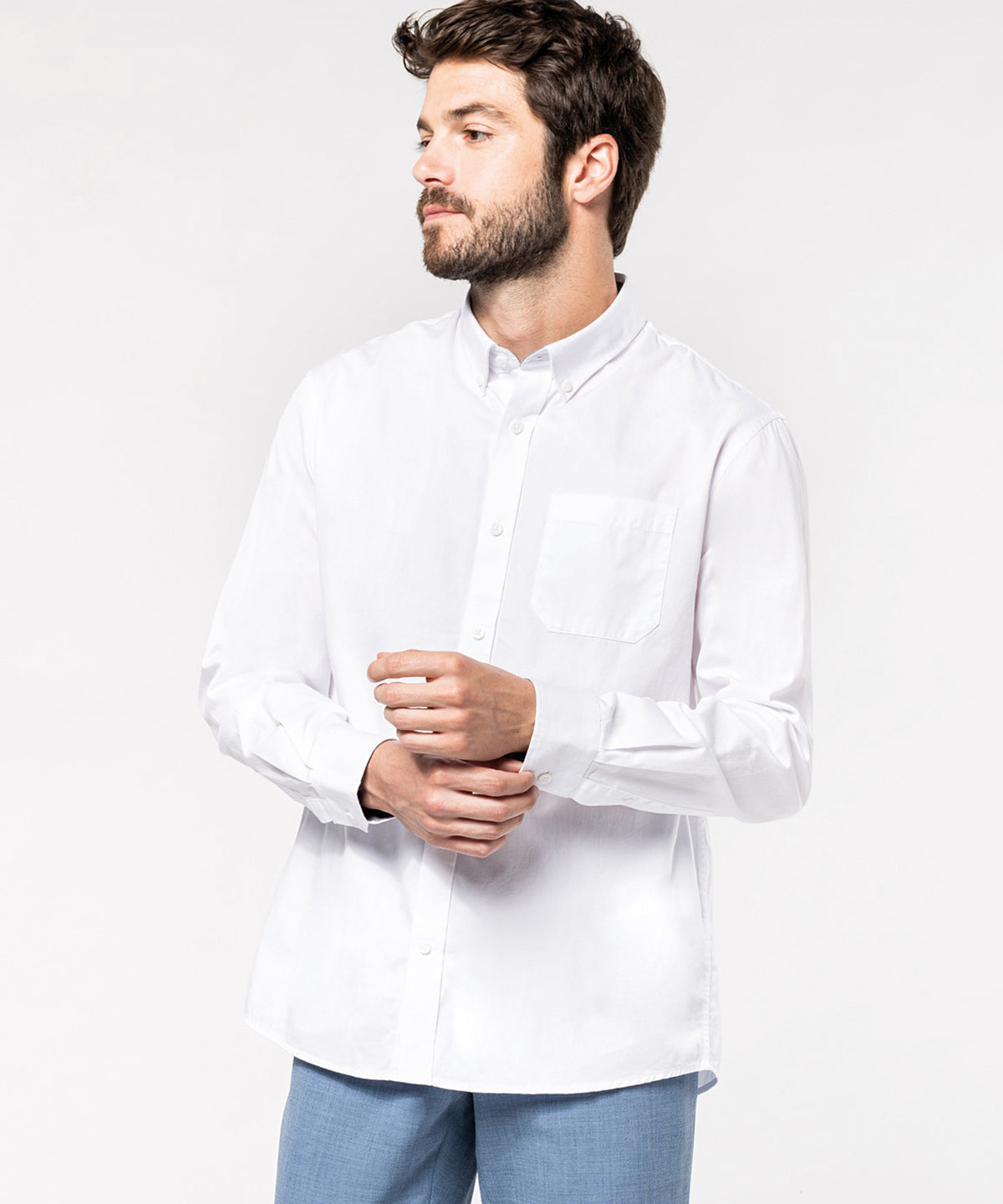 Men's Nevada Cotton Long Sleeve Shirt - Dark Grey