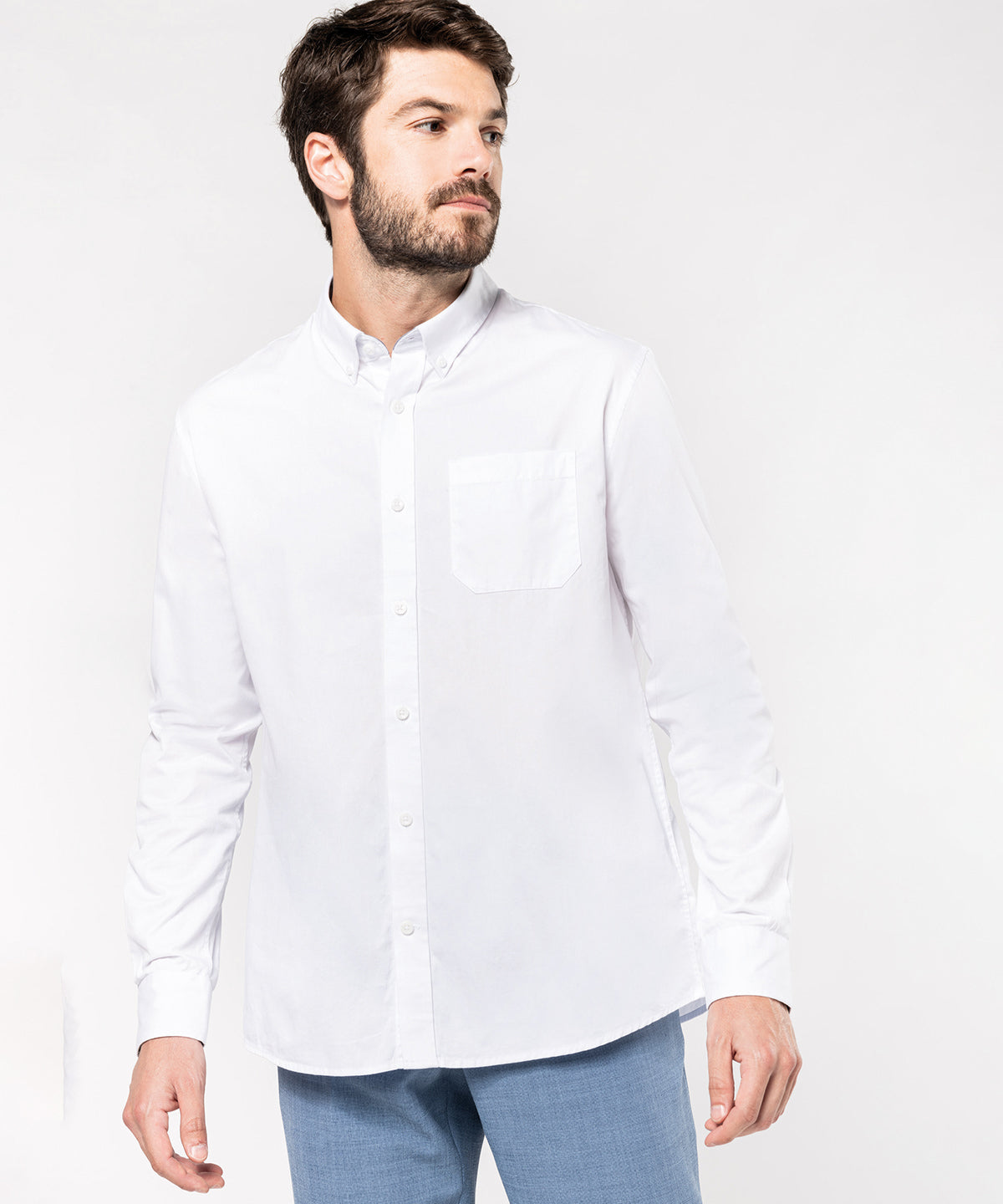 Men's Nevada Cotton Long Sleeve Shirt - Dark Grey