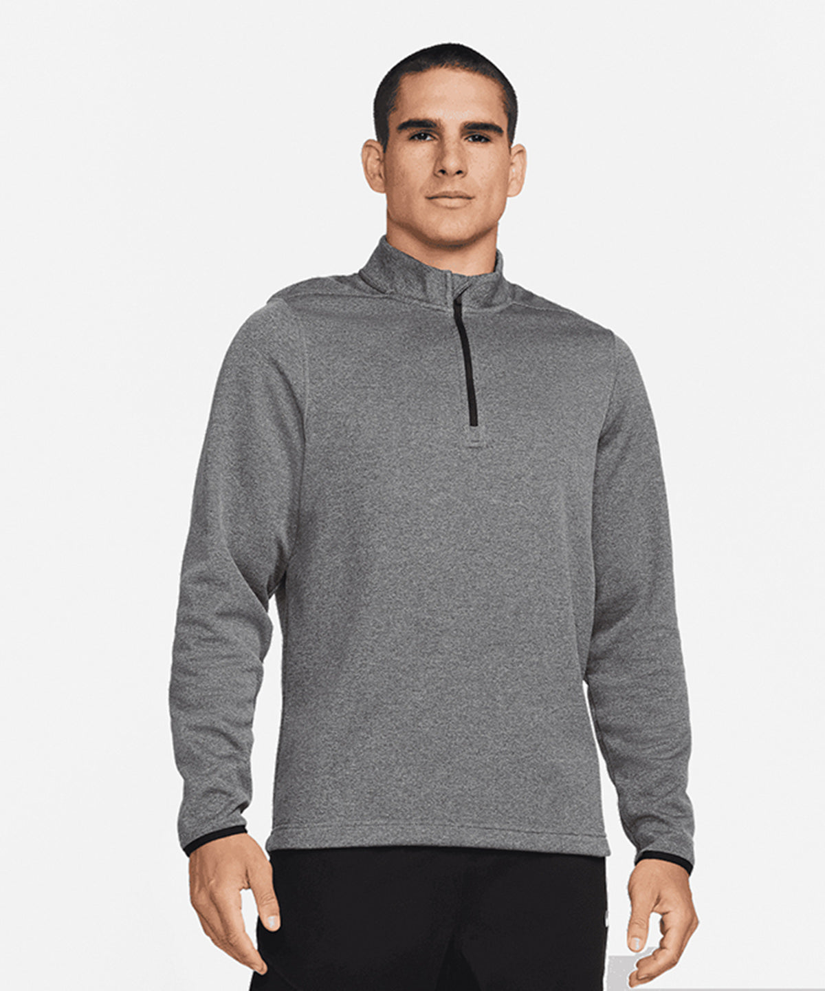 nike dry victory heather stripe half zip
