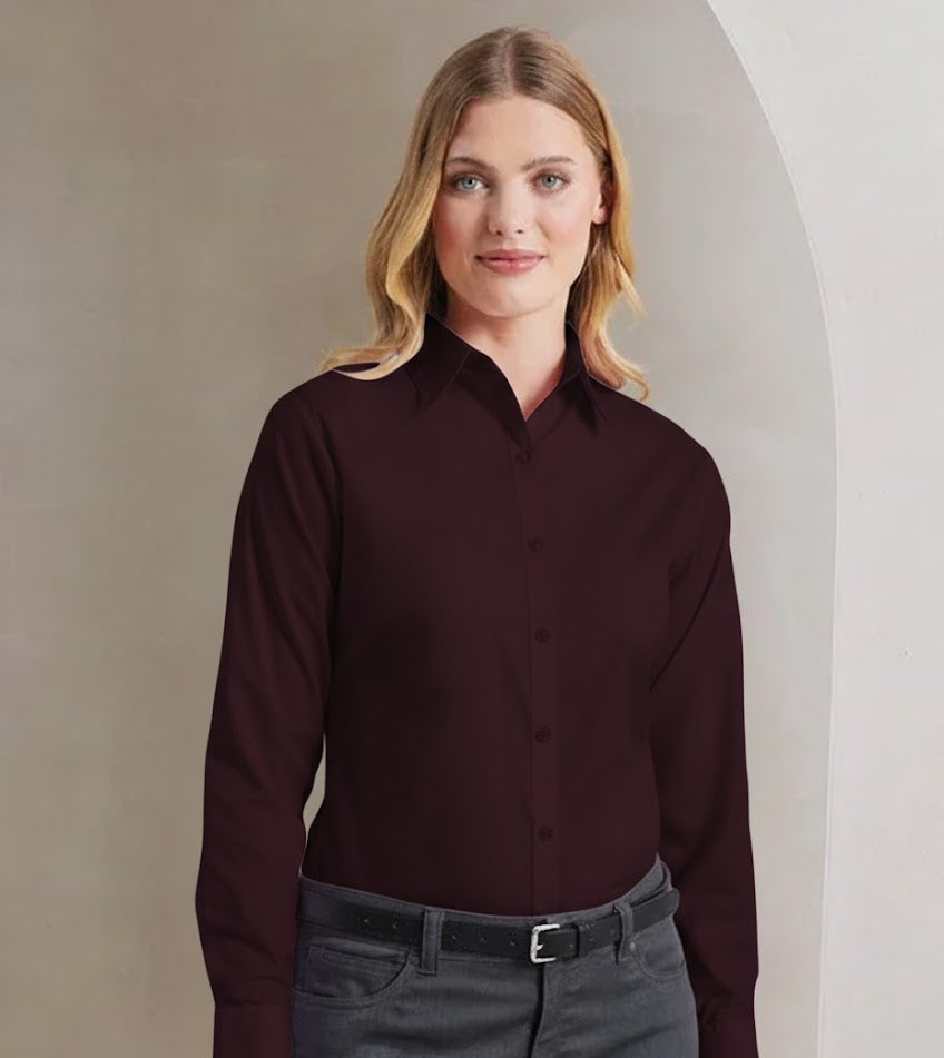 Premier - Women's poplin long sleeve blouse
