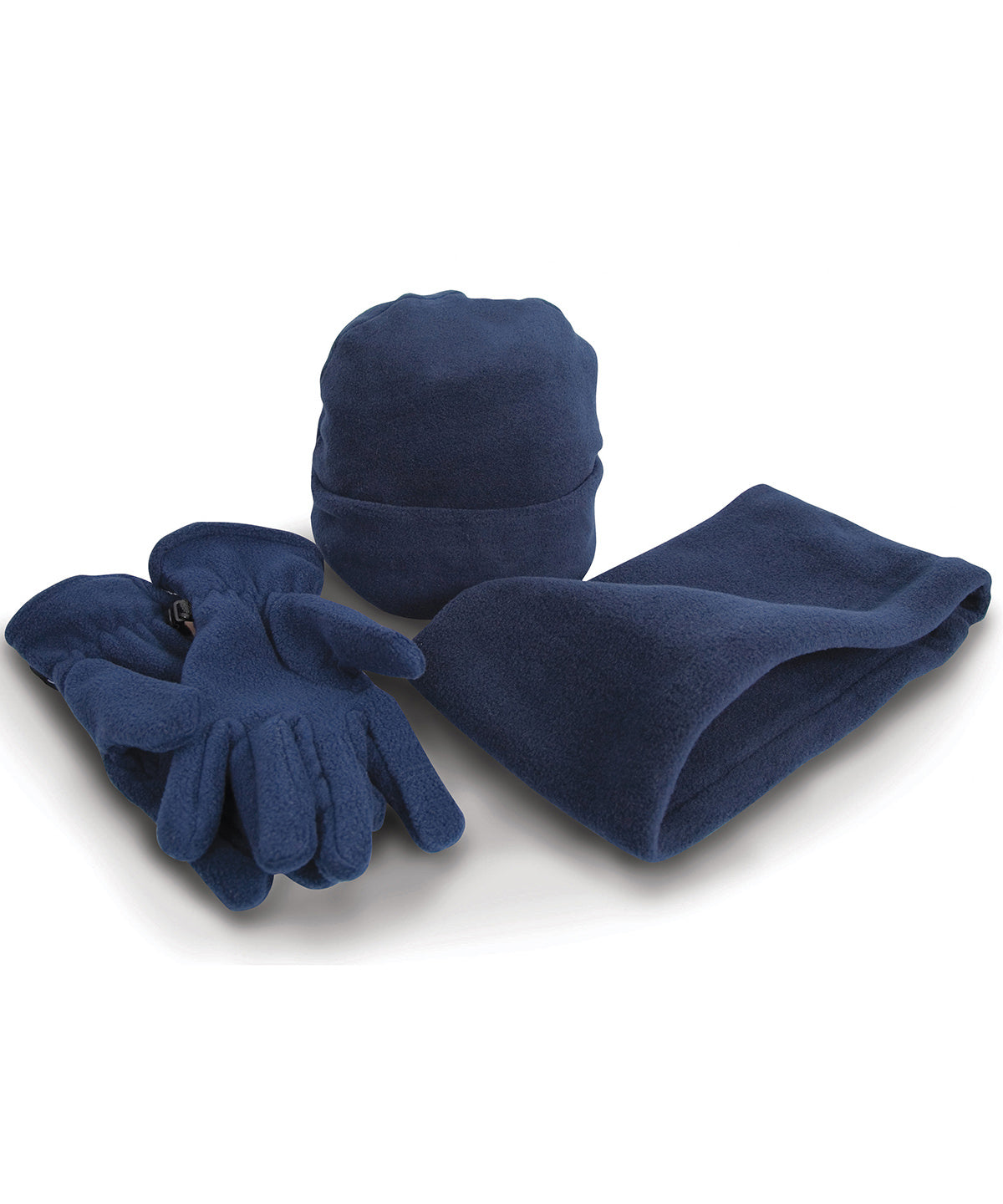 Fleece Hat, Gloves & Neckwarmer Set - Red