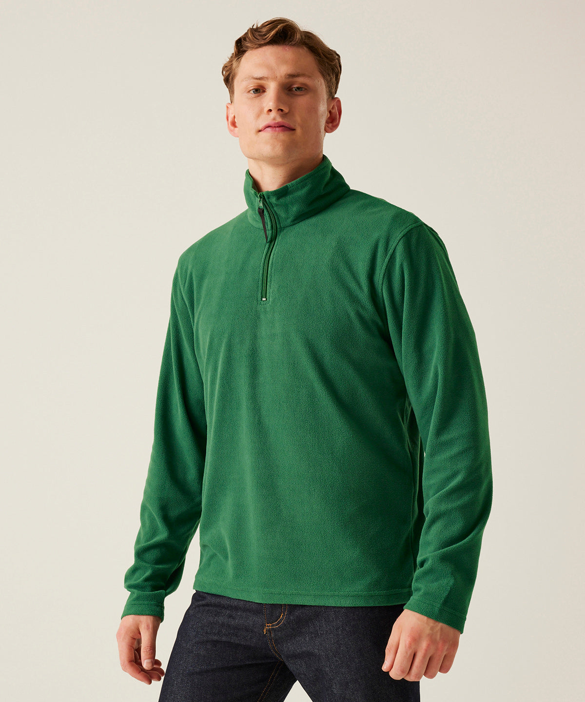 Zip-neck microfleece
