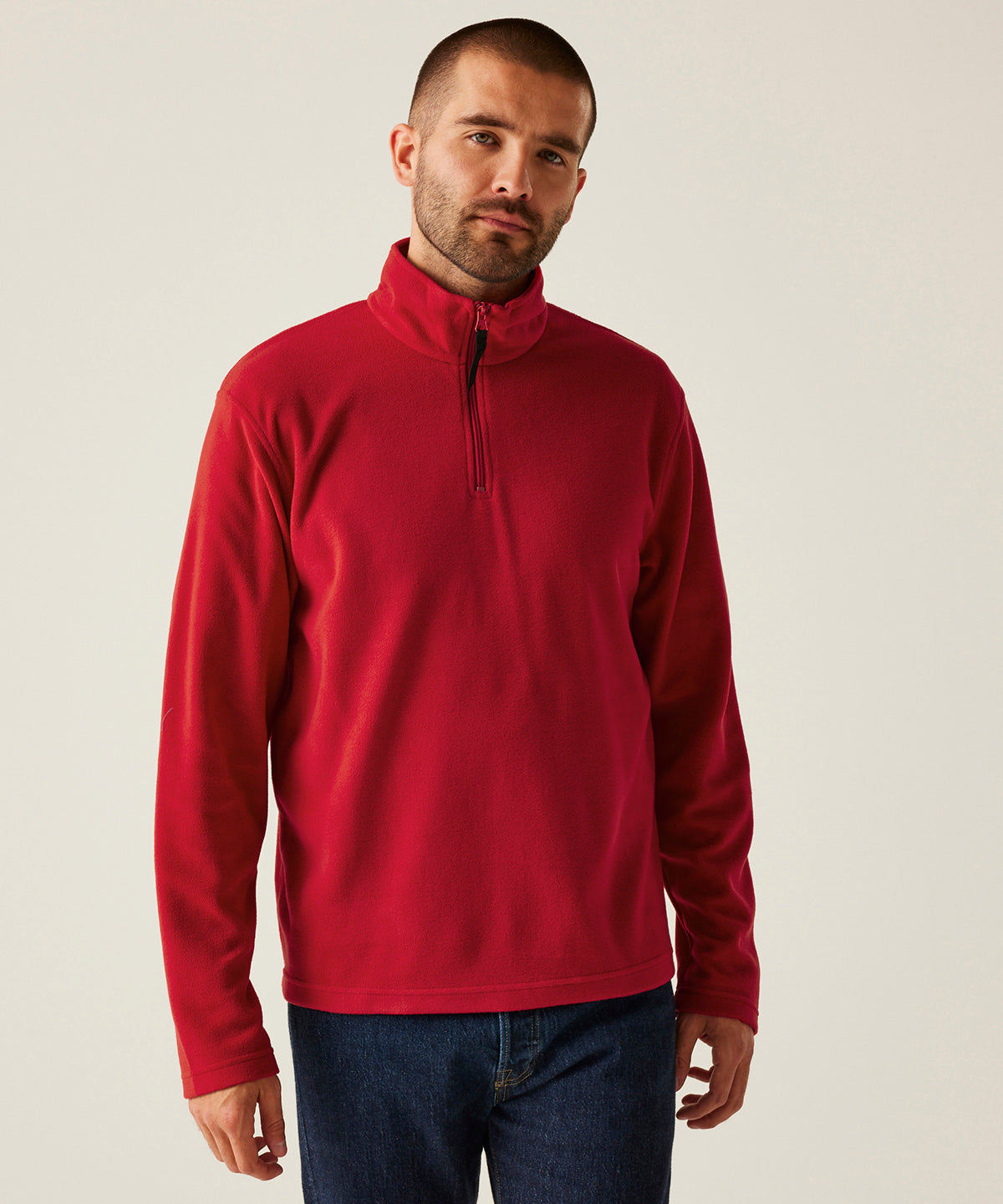 Zip-neck microfleece