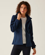 Women's venturer 3-layer hooded softshell jacket - Black/Red