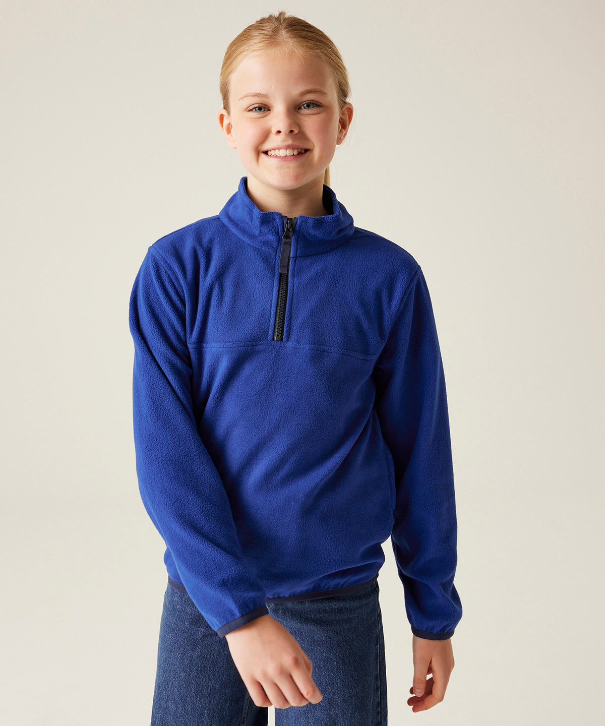 Kids half-zip microfleece