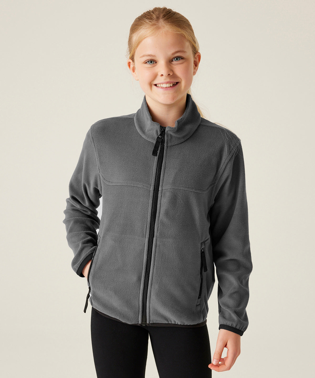 Kids full-zip microfleece