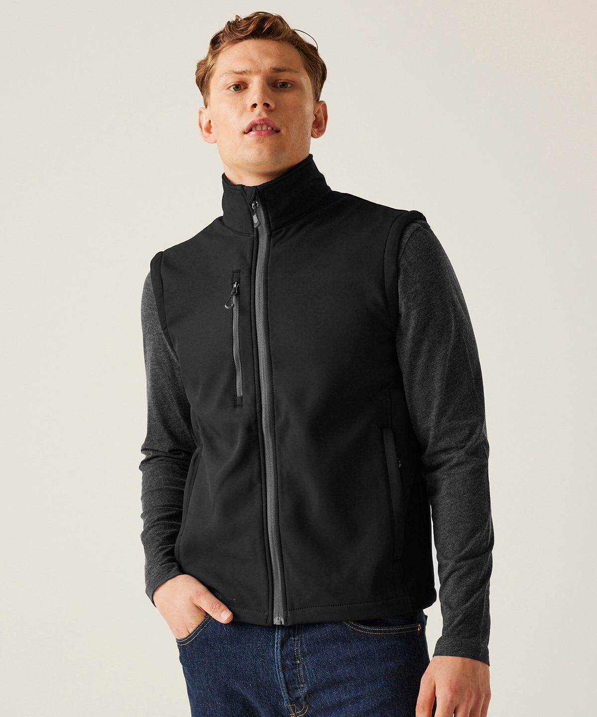 Honestly Made recycled softshell bodywarmer