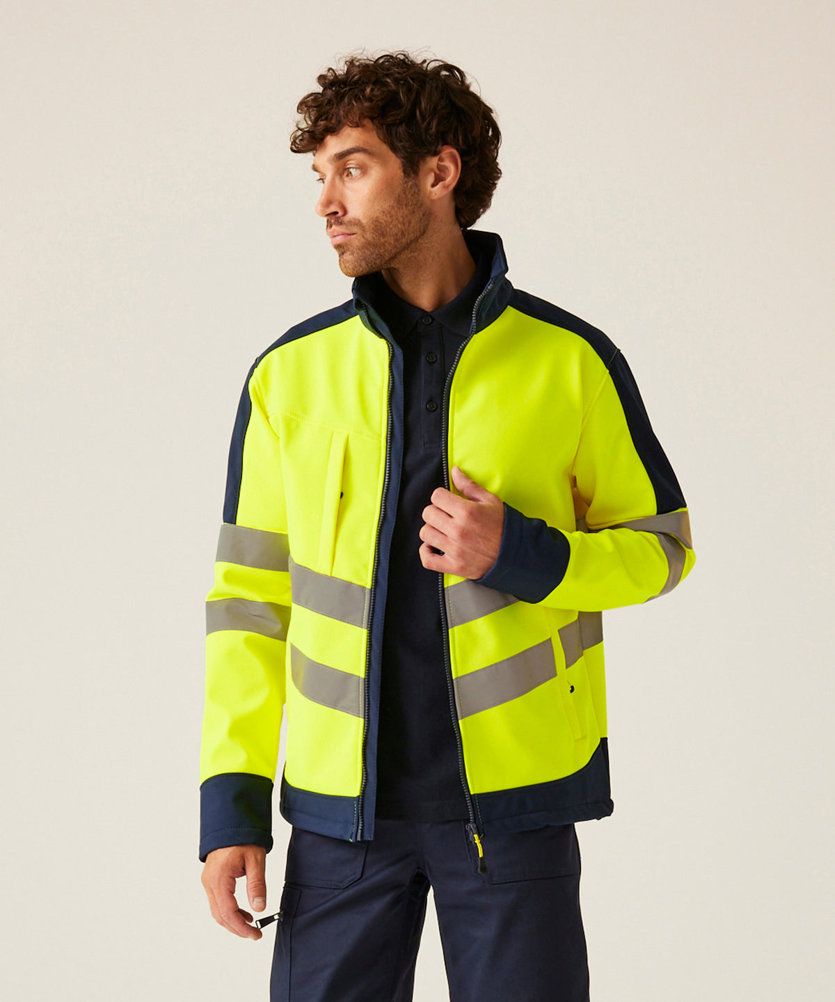 High-vis pro softshell