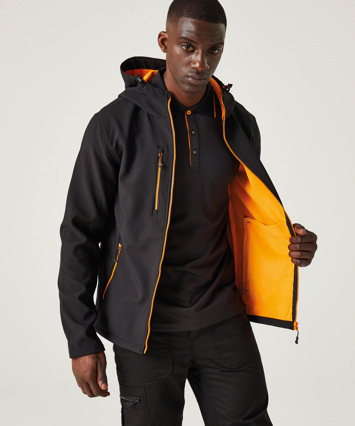 Navigate 2-layer hooded softshell jacket