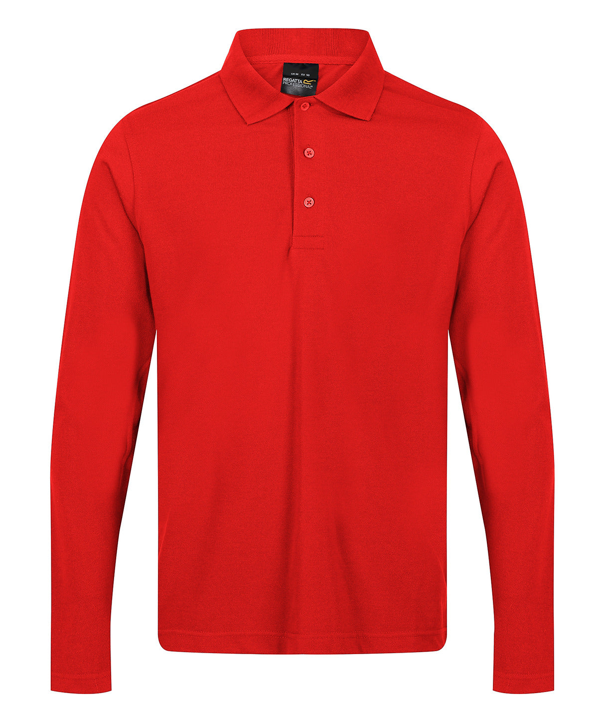 Pro 65/35 long sleeve polo - Classic Red