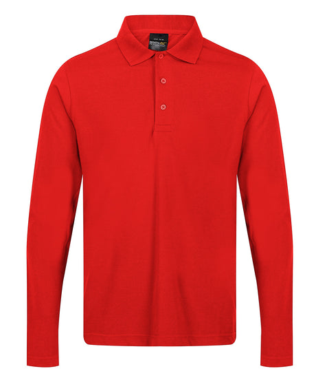 Pro 65/35 long sleeve polo - Classic Red