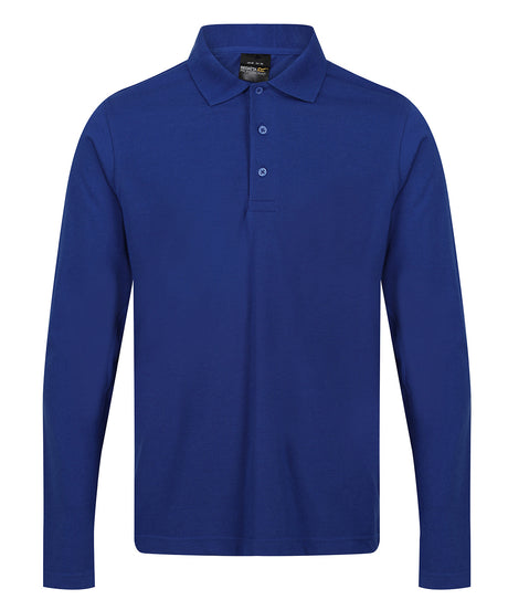 Pro 65/35 long sleeve polo - New Royal
