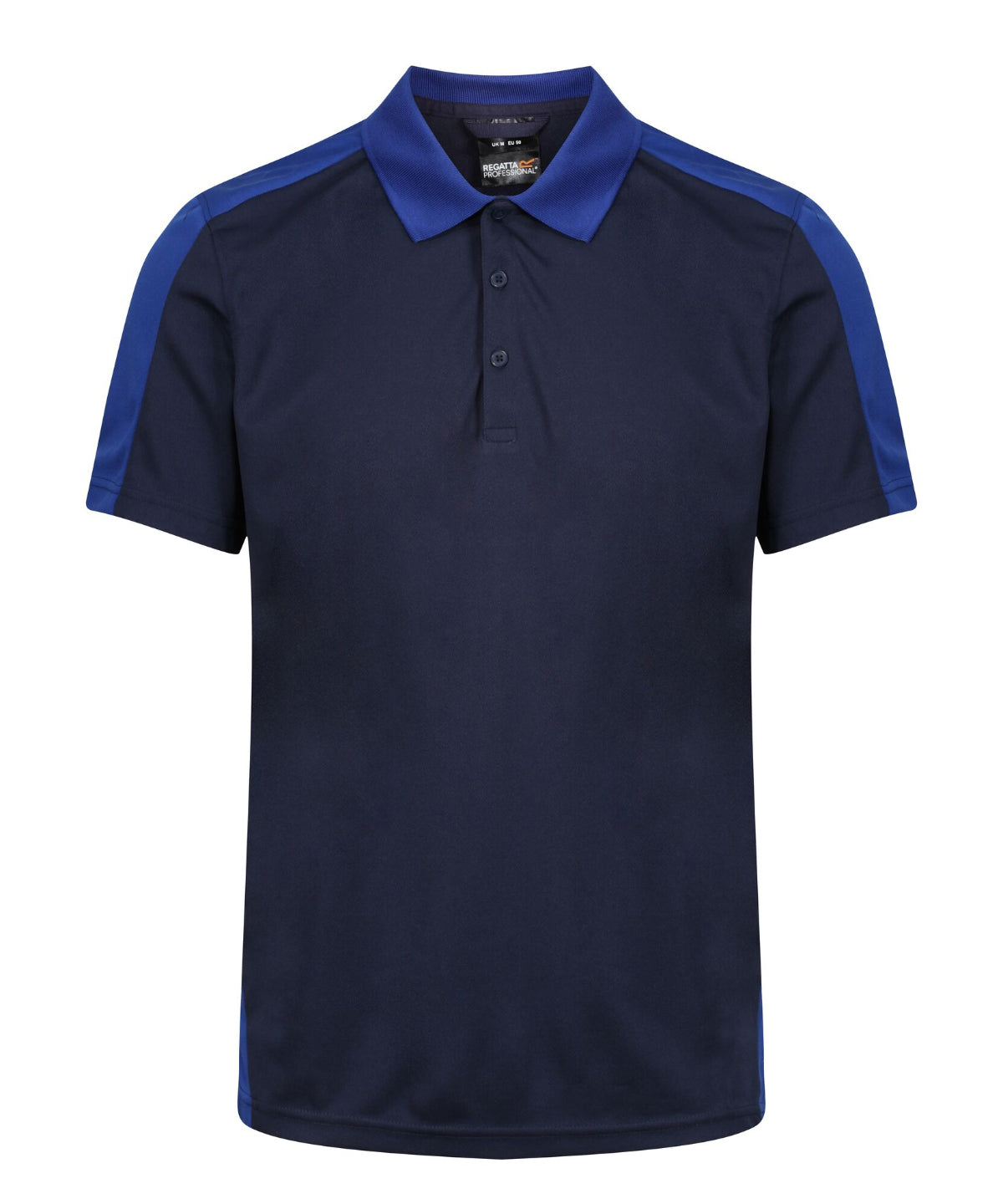 Contrast wicking polo - Navy/New Royal