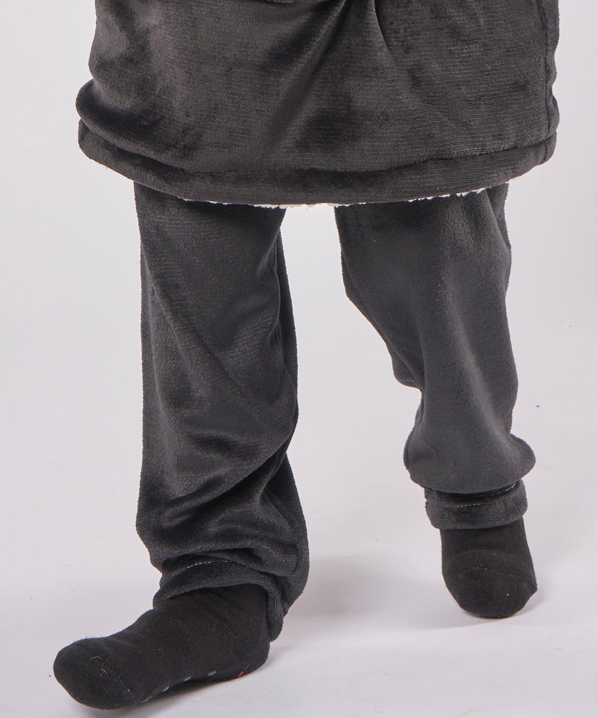 Cozy Kids Fleece Eskimo Socks - Grey