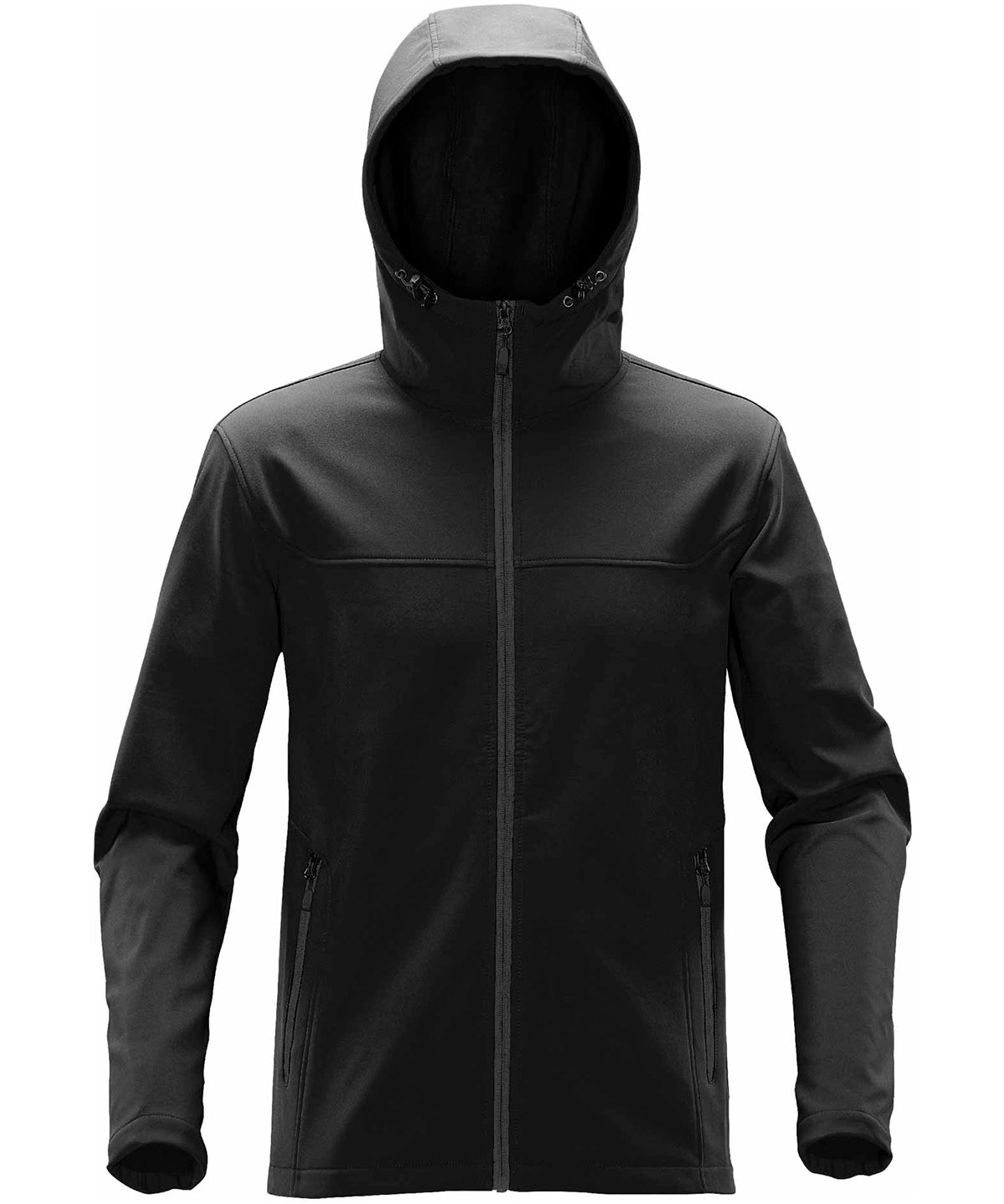Orbiter softshell hoodie - Black/Dolphin