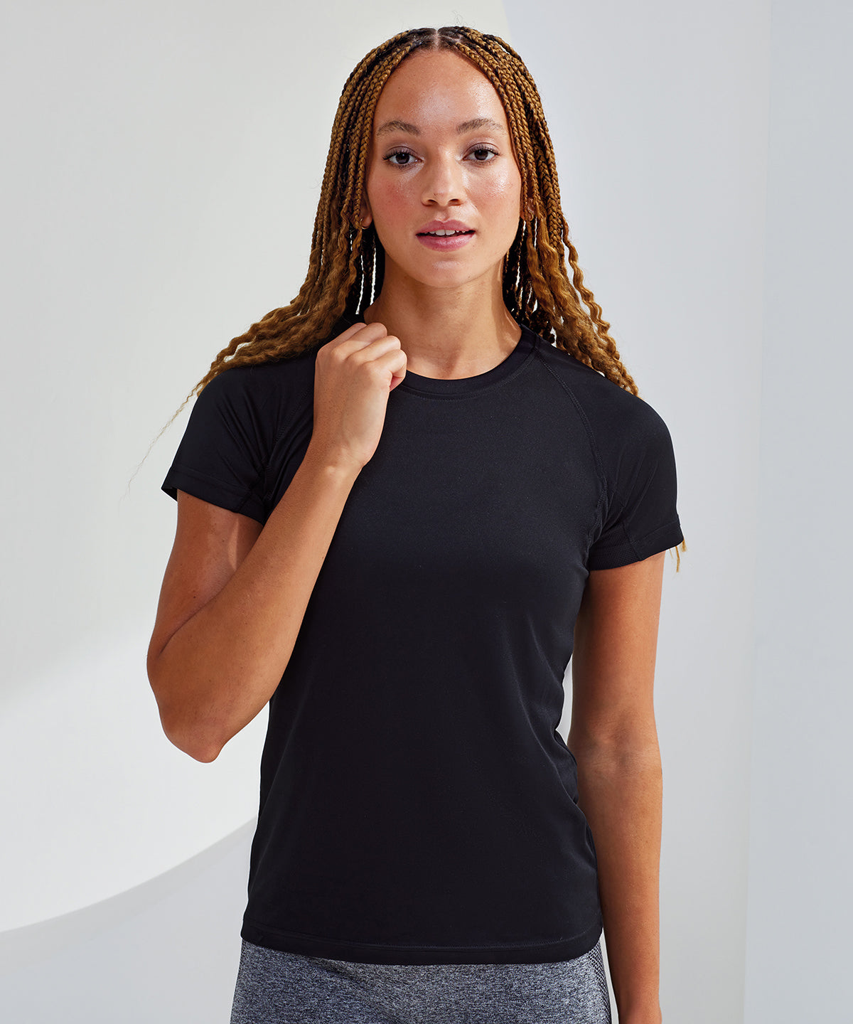 Womens Pannel Sports T-shirt - Fire Red