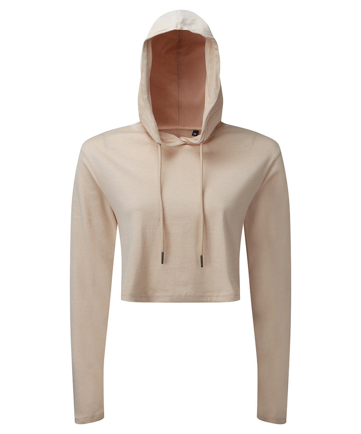 Women's Cropped Long Sleeve Hoodie - White