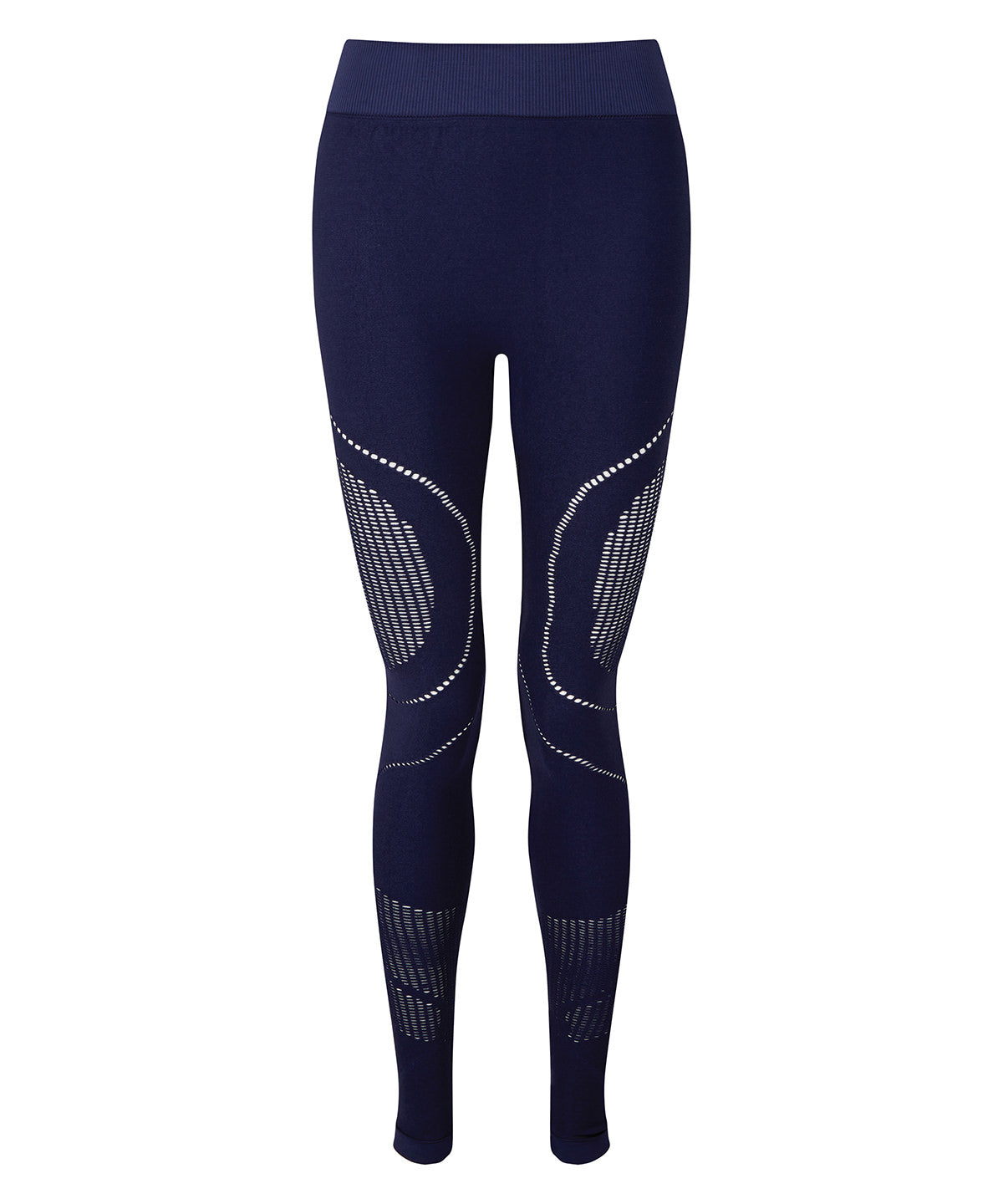 Womens Seamless Sports Leggings - Navy