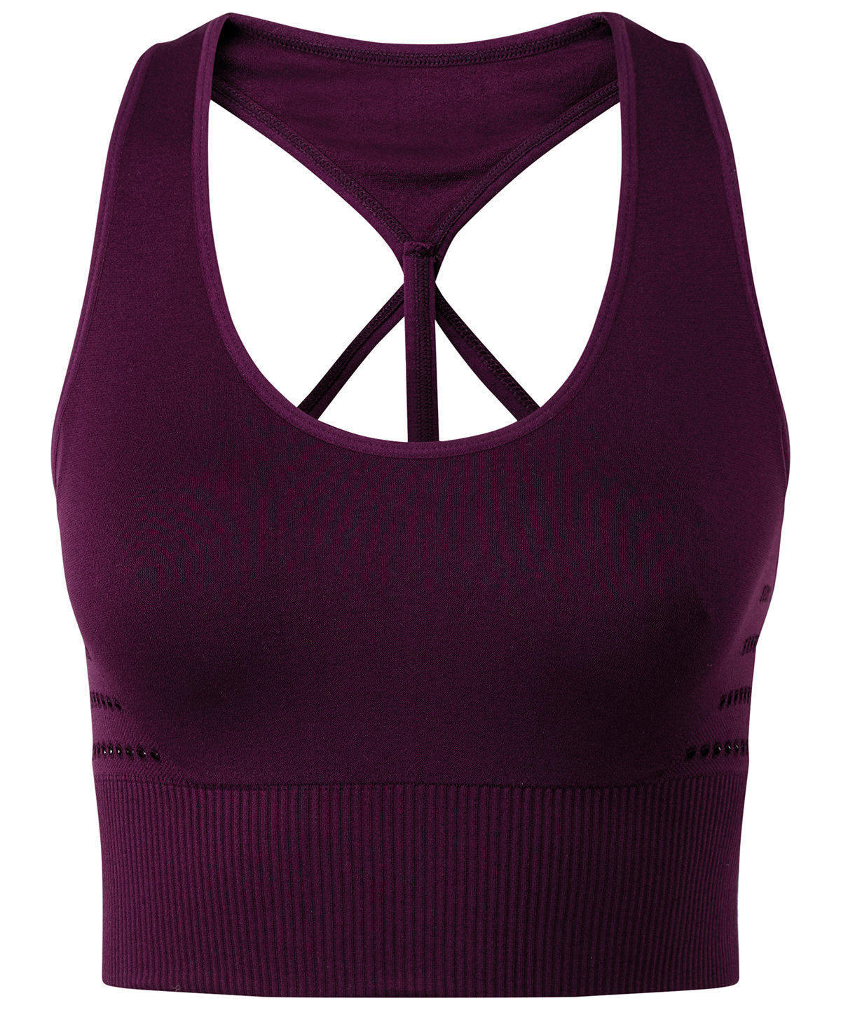 Seamless Womens Sports Bra - Black