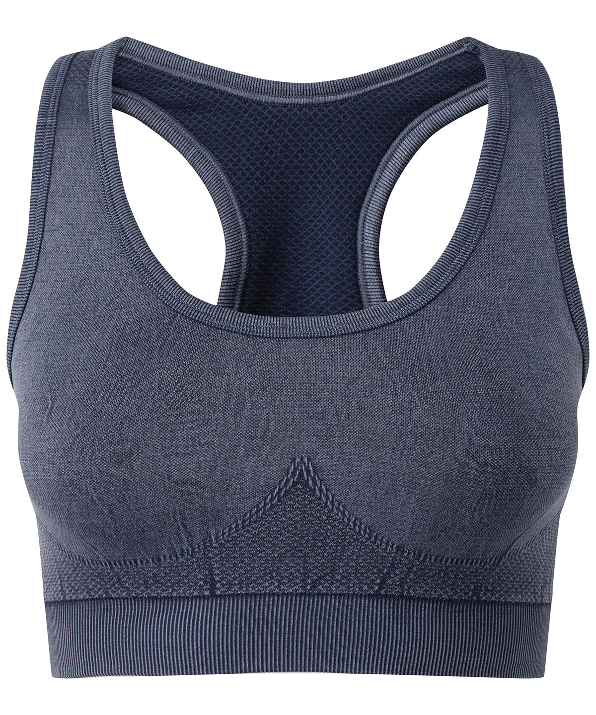 Seamless Denim Look Multi-Sport Bra - Indigo Denim